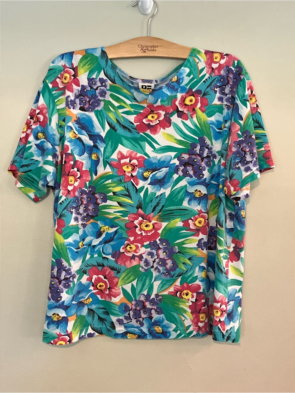 Vintage Basic Editions Woman Floral Top